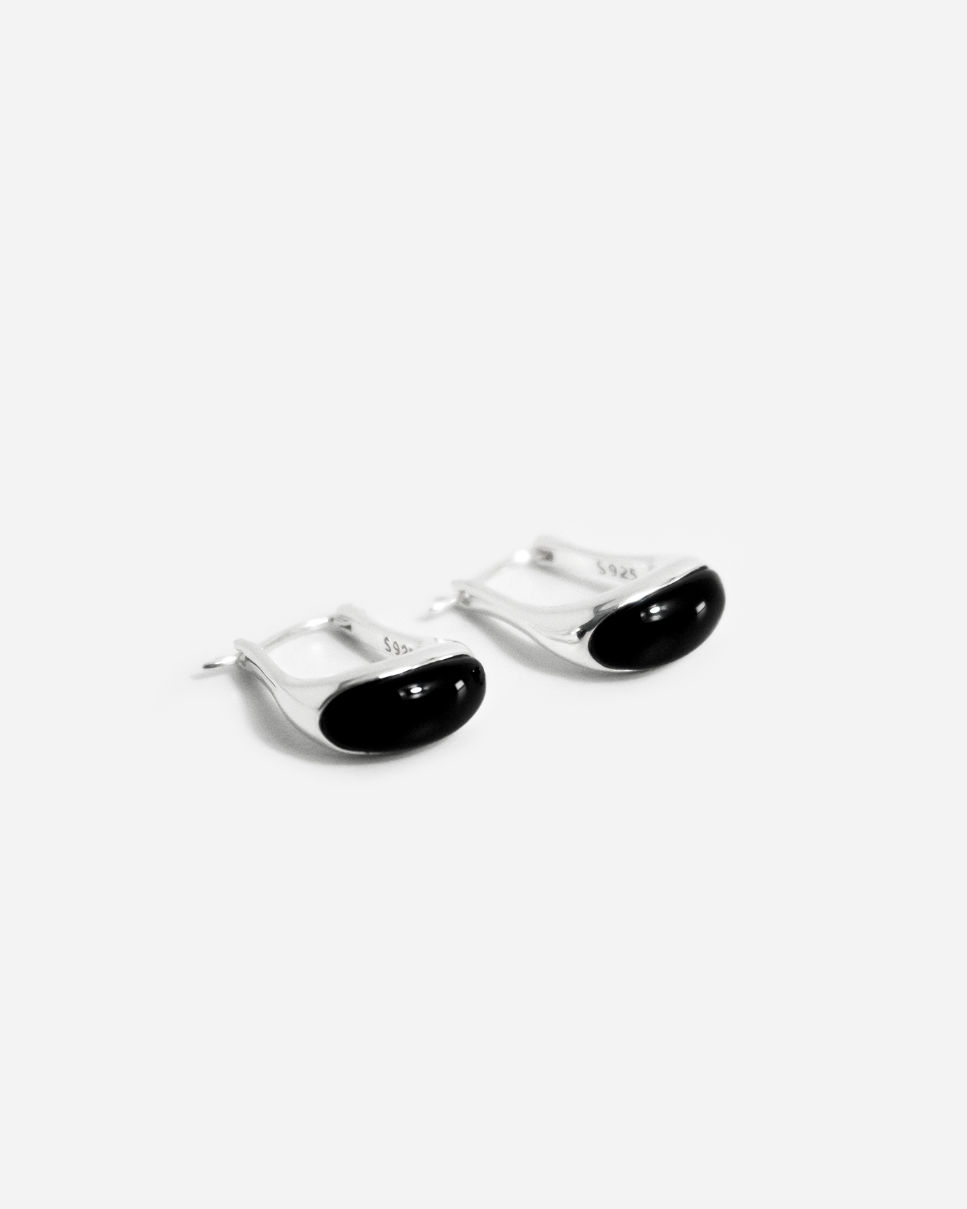 Black Stone Earrings
