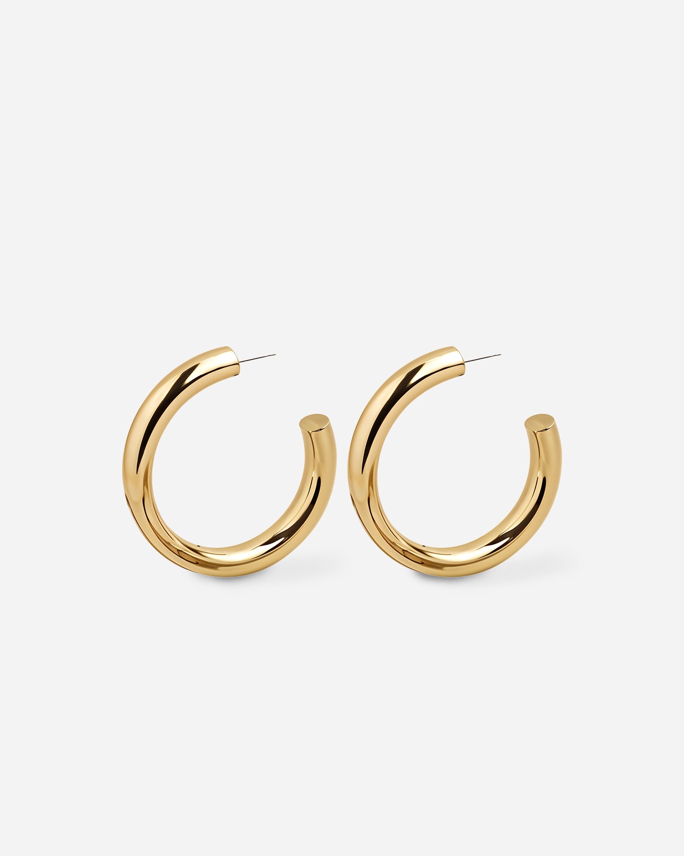 Gilded grace hoop earrings