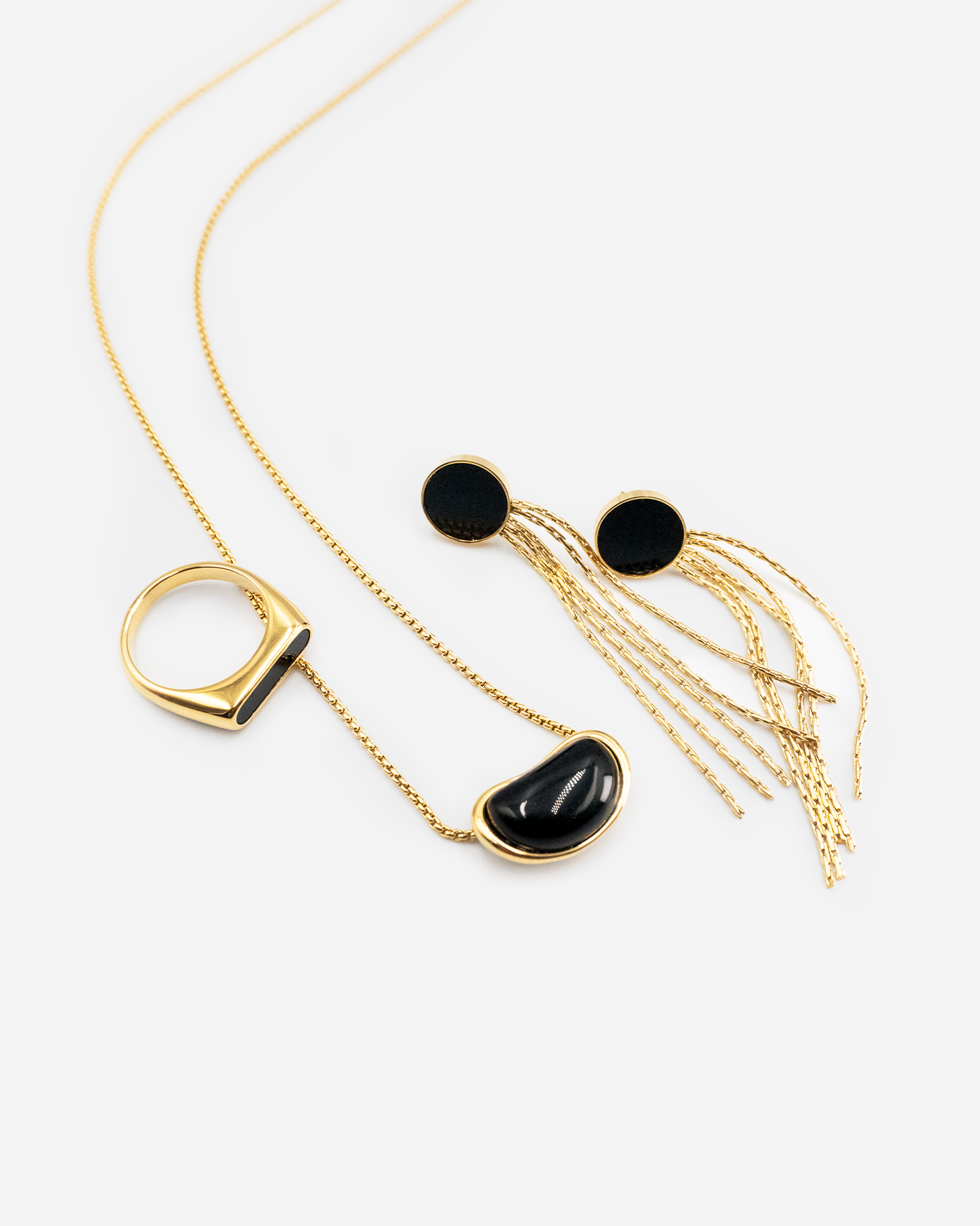Golden Eclipse Pendant Necklace