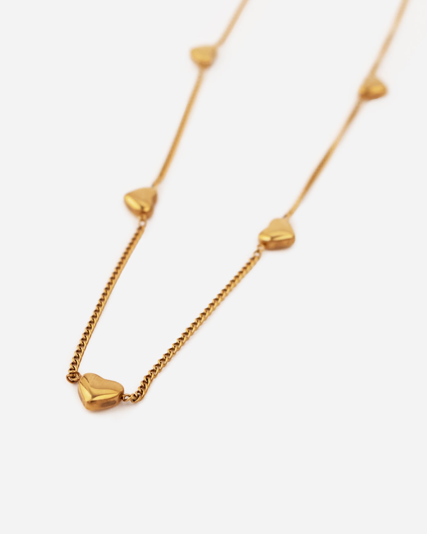 Hearts Charm Necklace