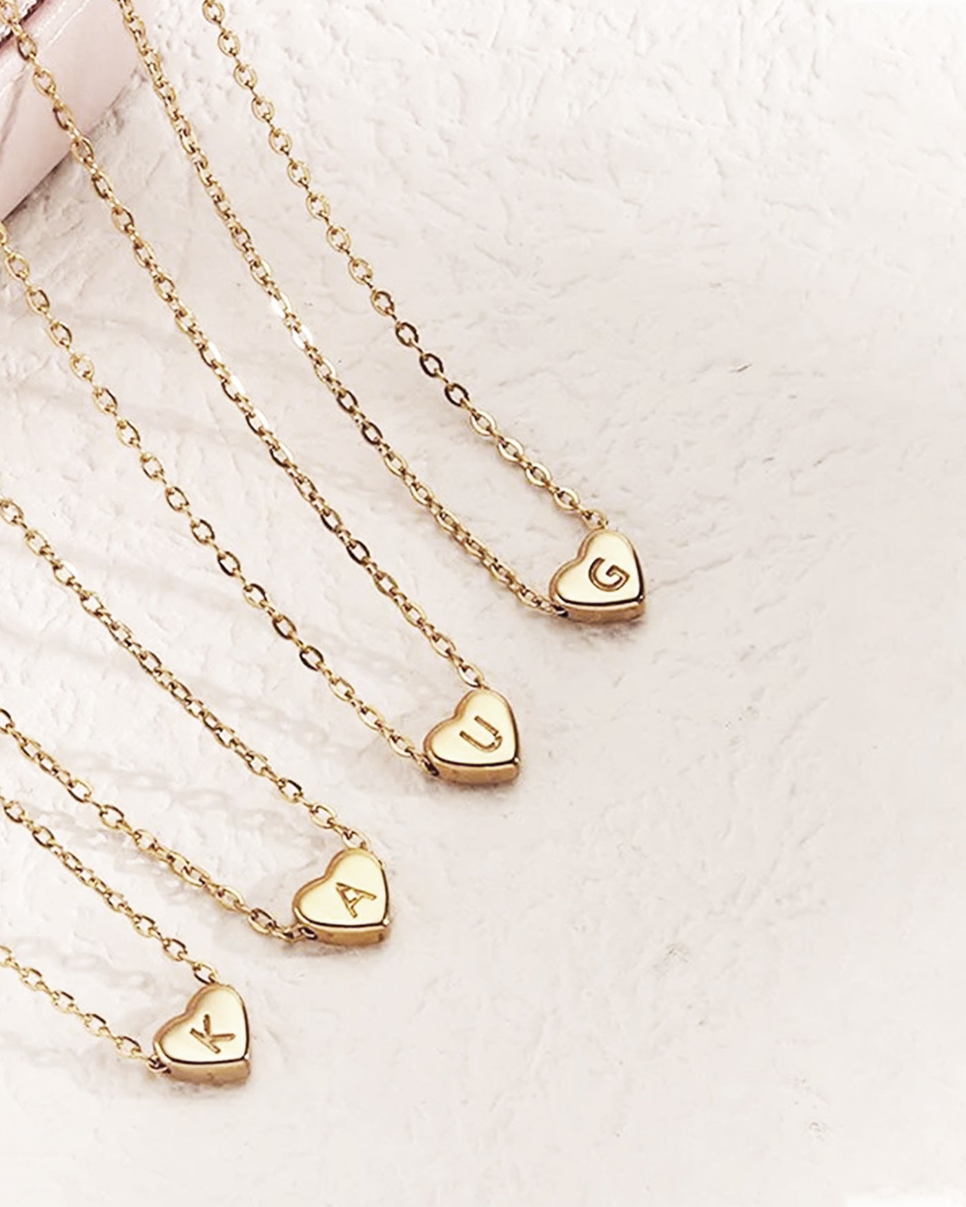 Initial Heart Pendant Necklace