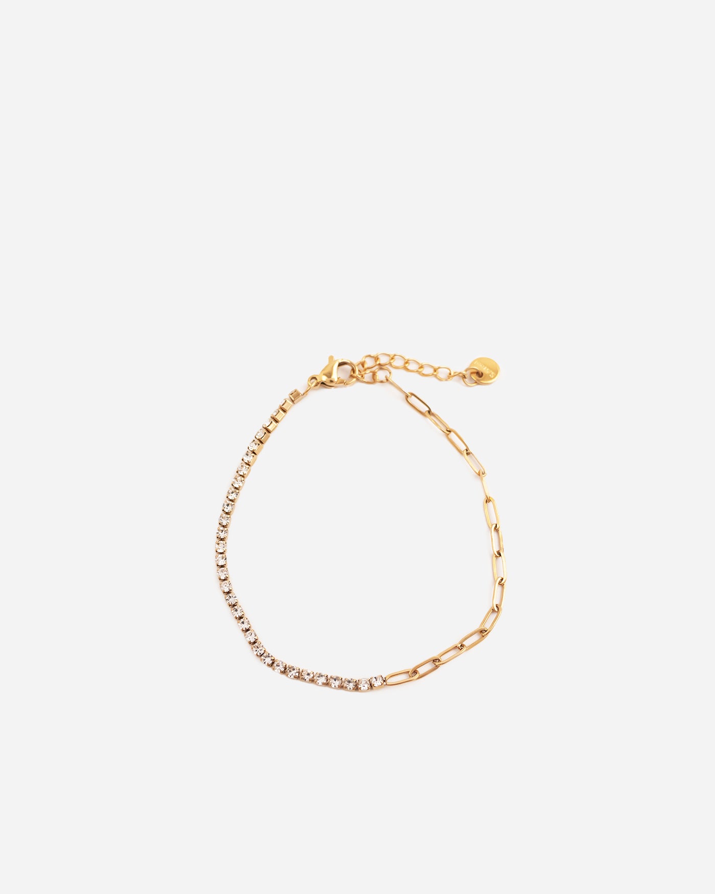 Paperclip Tennis Chain Bracelet
