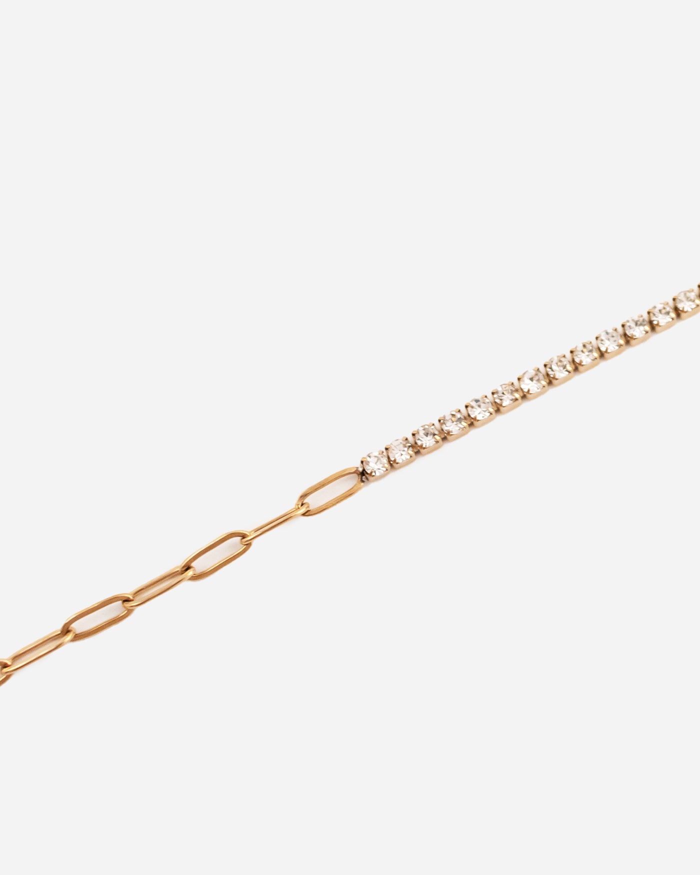 Paperclip Tennis Chain Bracelet