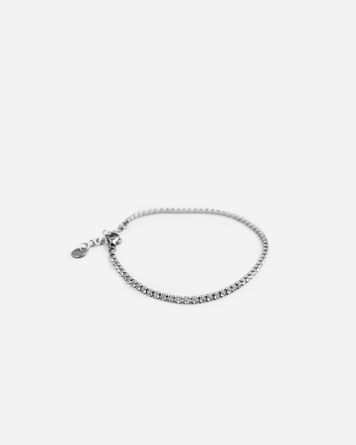 Paperclip Silver Tennis Bracelet