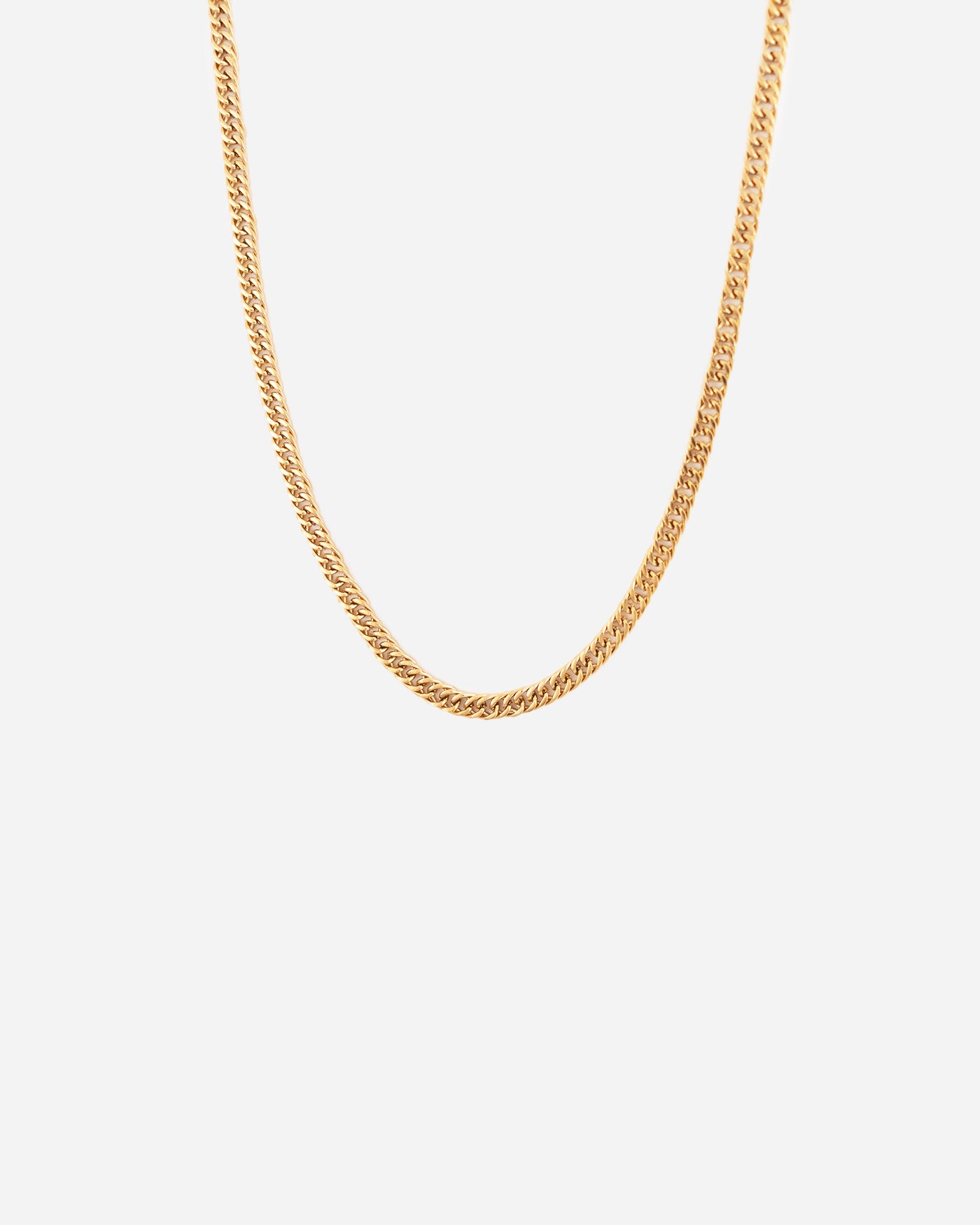 Flat Curb Chain Necklace