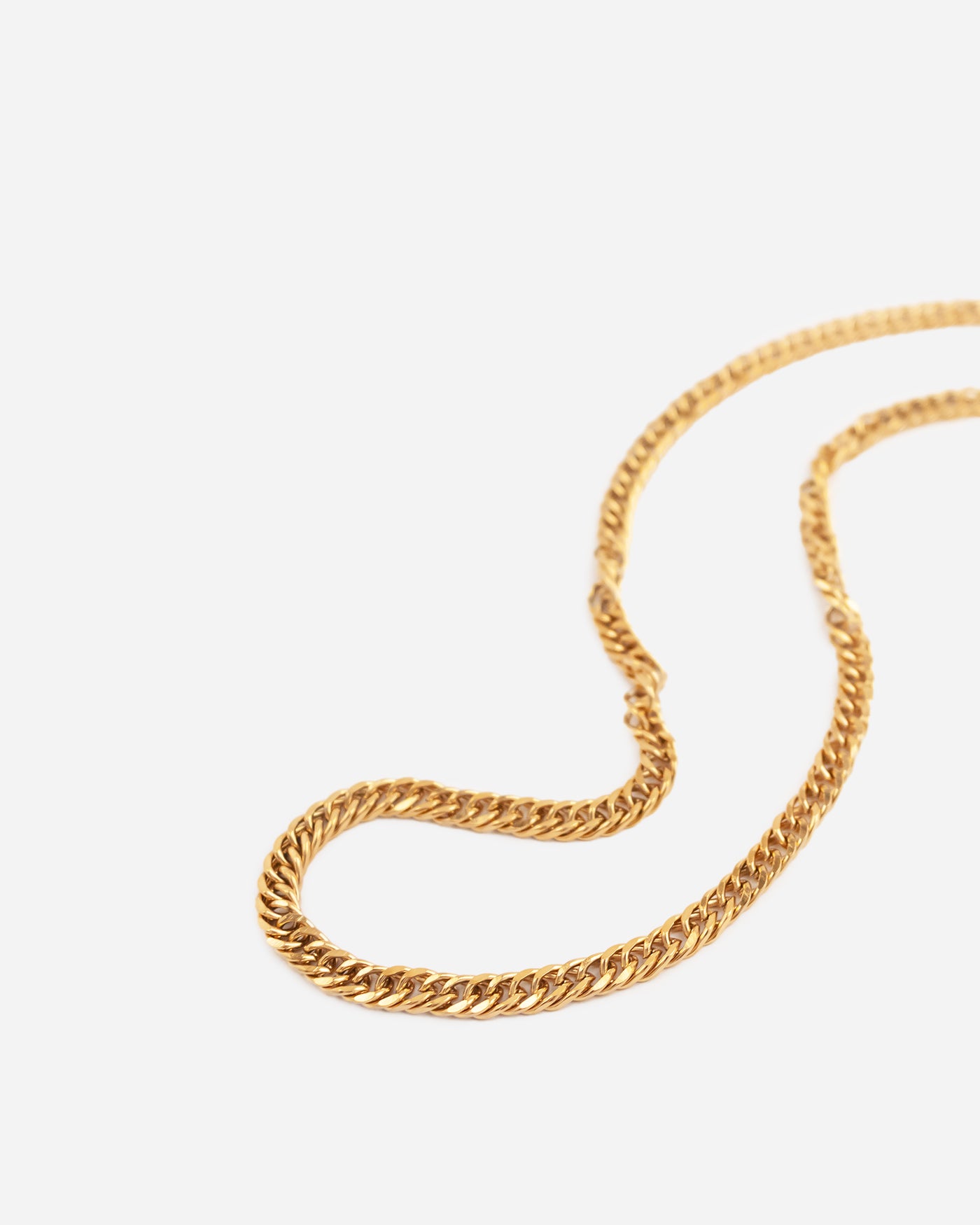 Flat Curb Chain Necklace