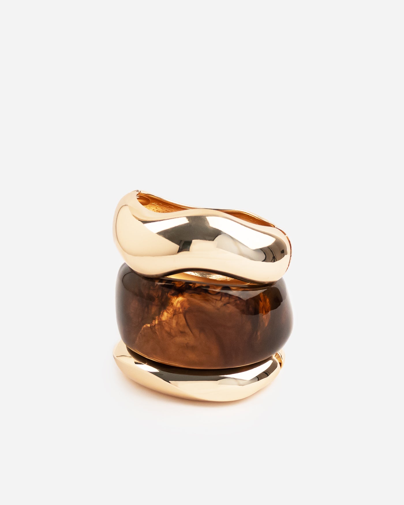 Autumn Resin Irregular Bangle