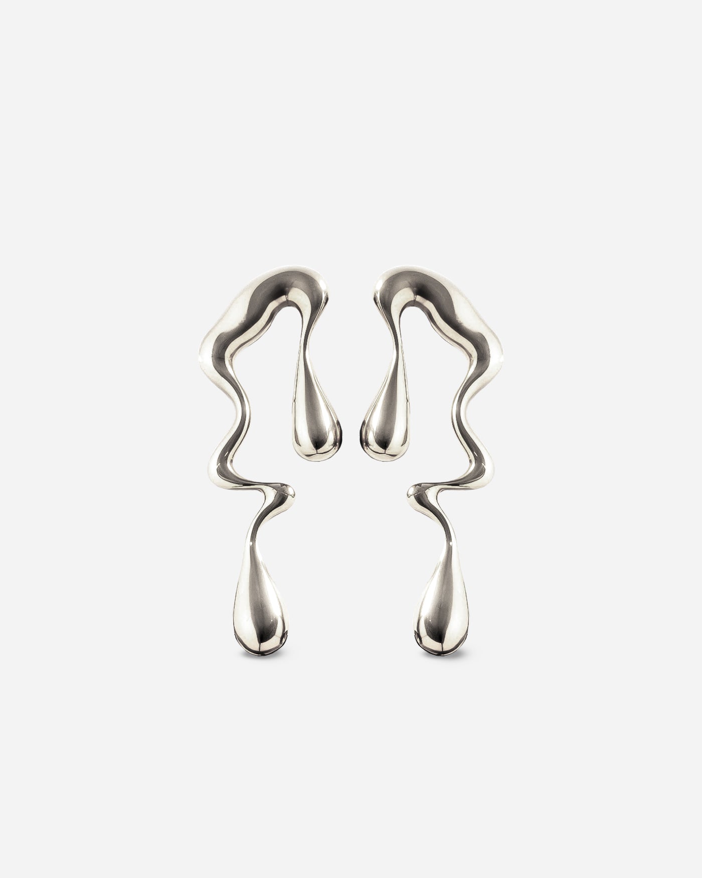 Lunar Tears Earrings Silver