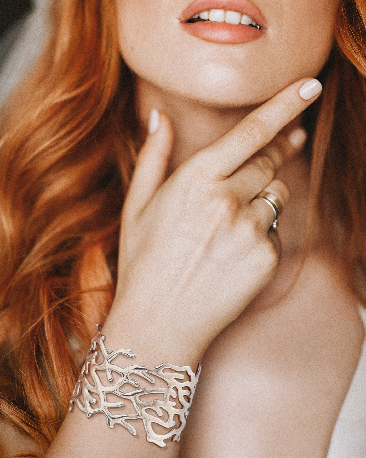 Coral Cuff Bracelet