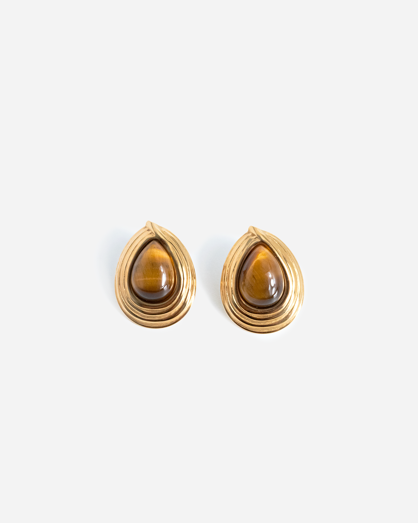 Tiger Eye Drop Earrings