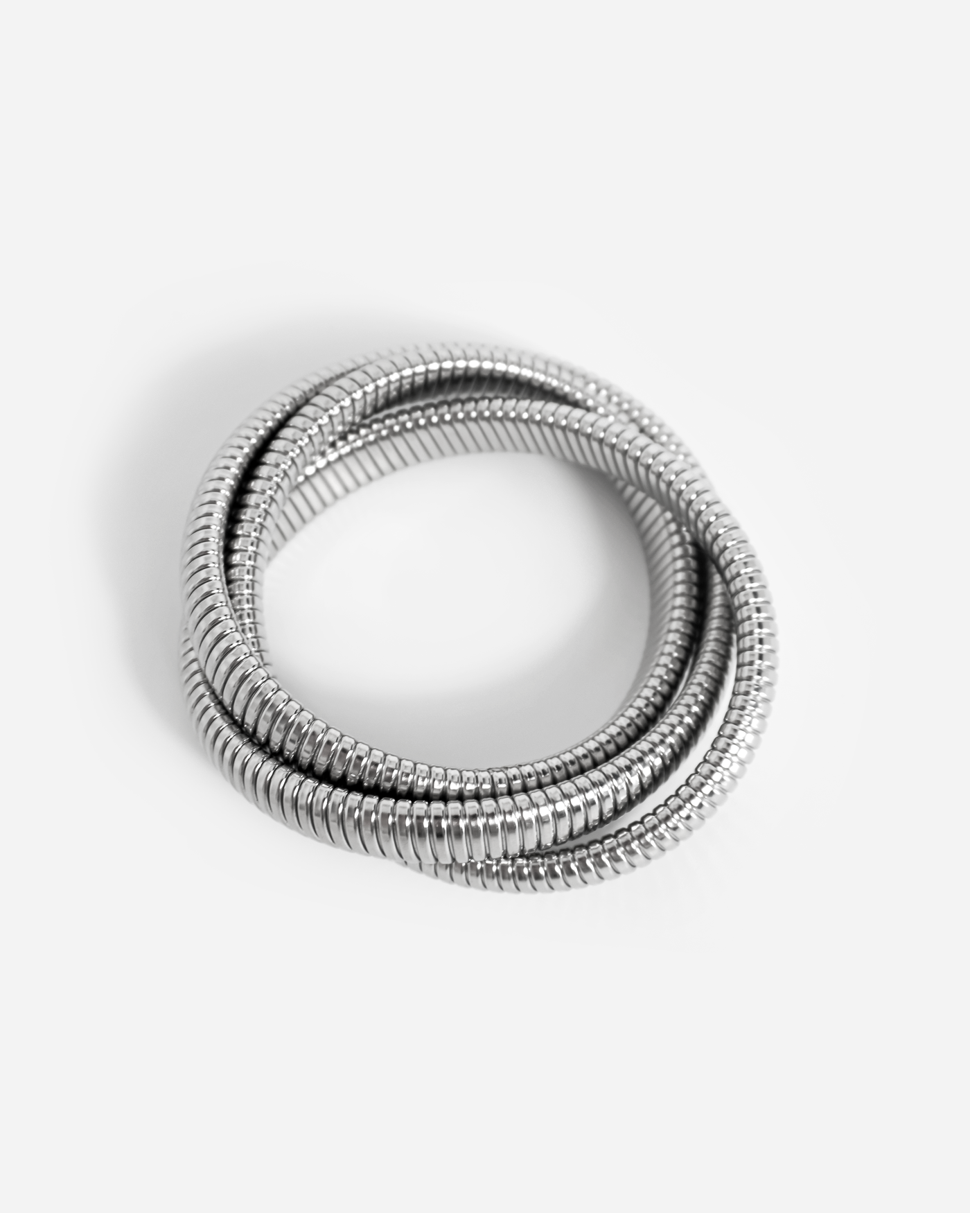 Triple Snake Silver Bangle