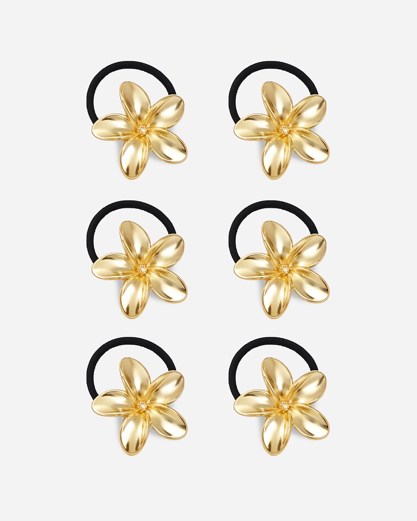 Flower Hair Ties SET