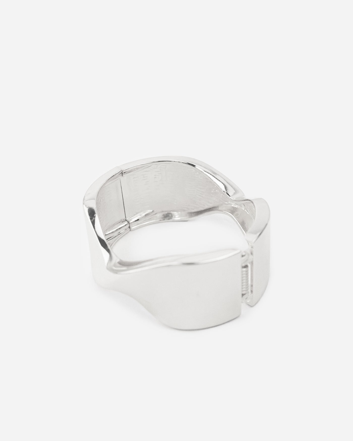 Lumina Twist Silver Bangle