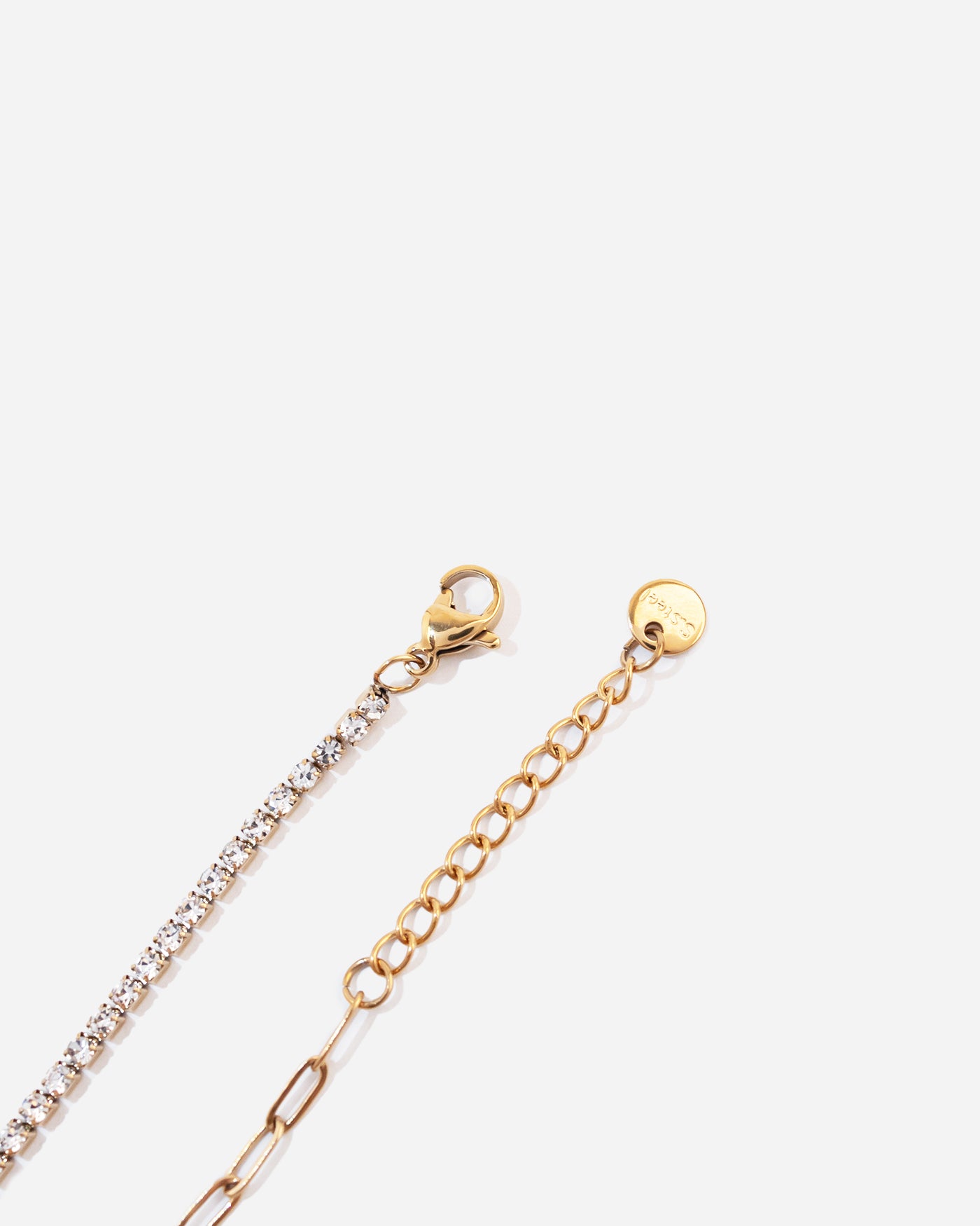 Paperclip Tennis Chain Bracelet