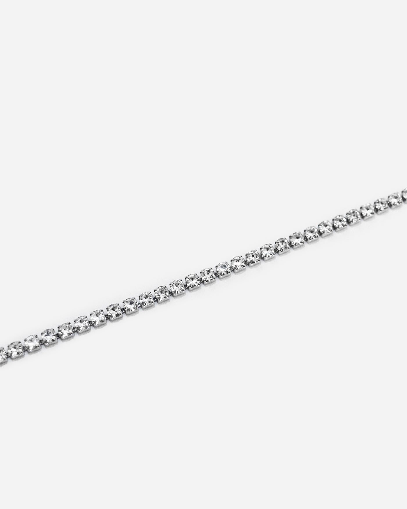 Paperclip Silver Tennis Bracelet