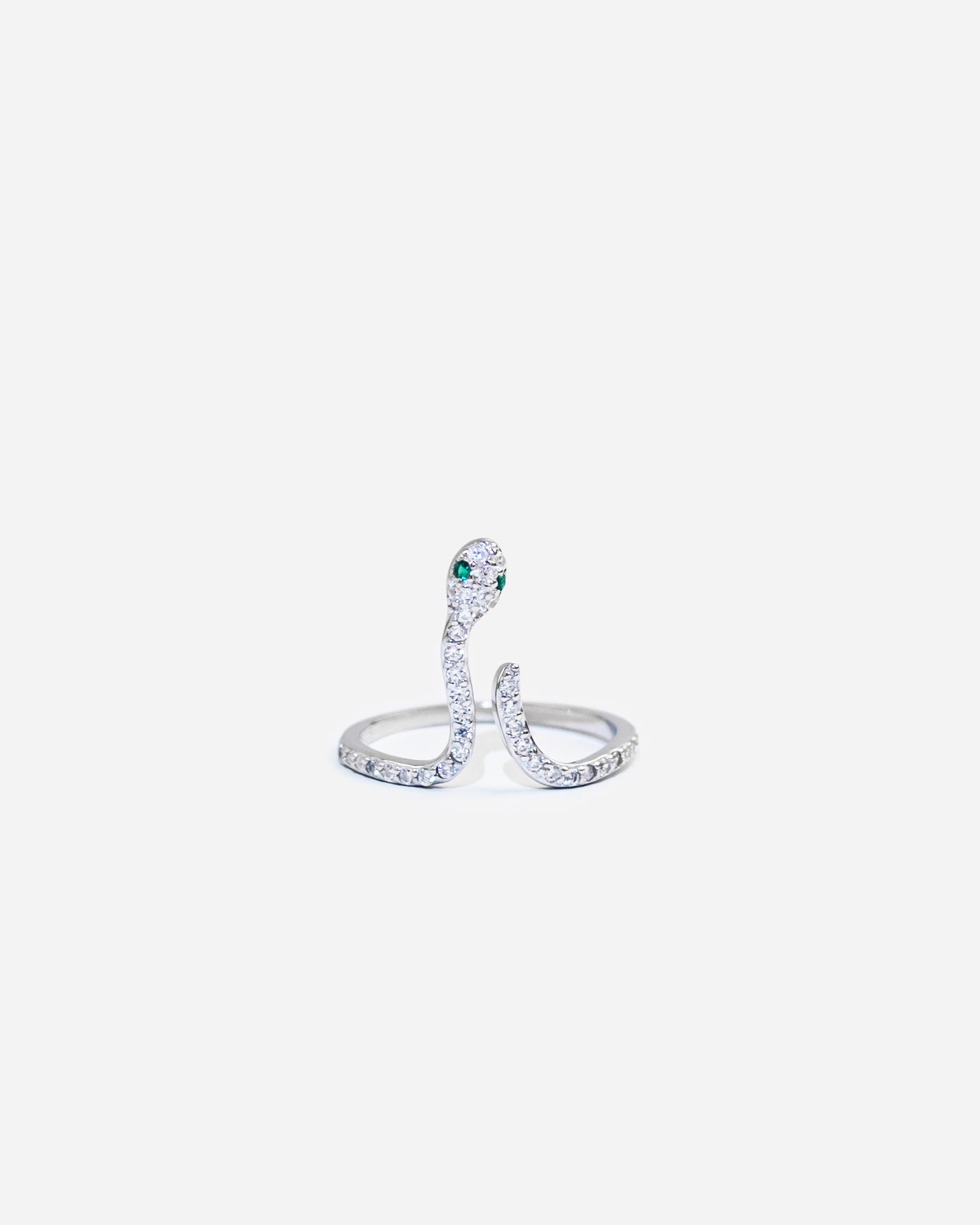 Emerald Eye Serpent Ring