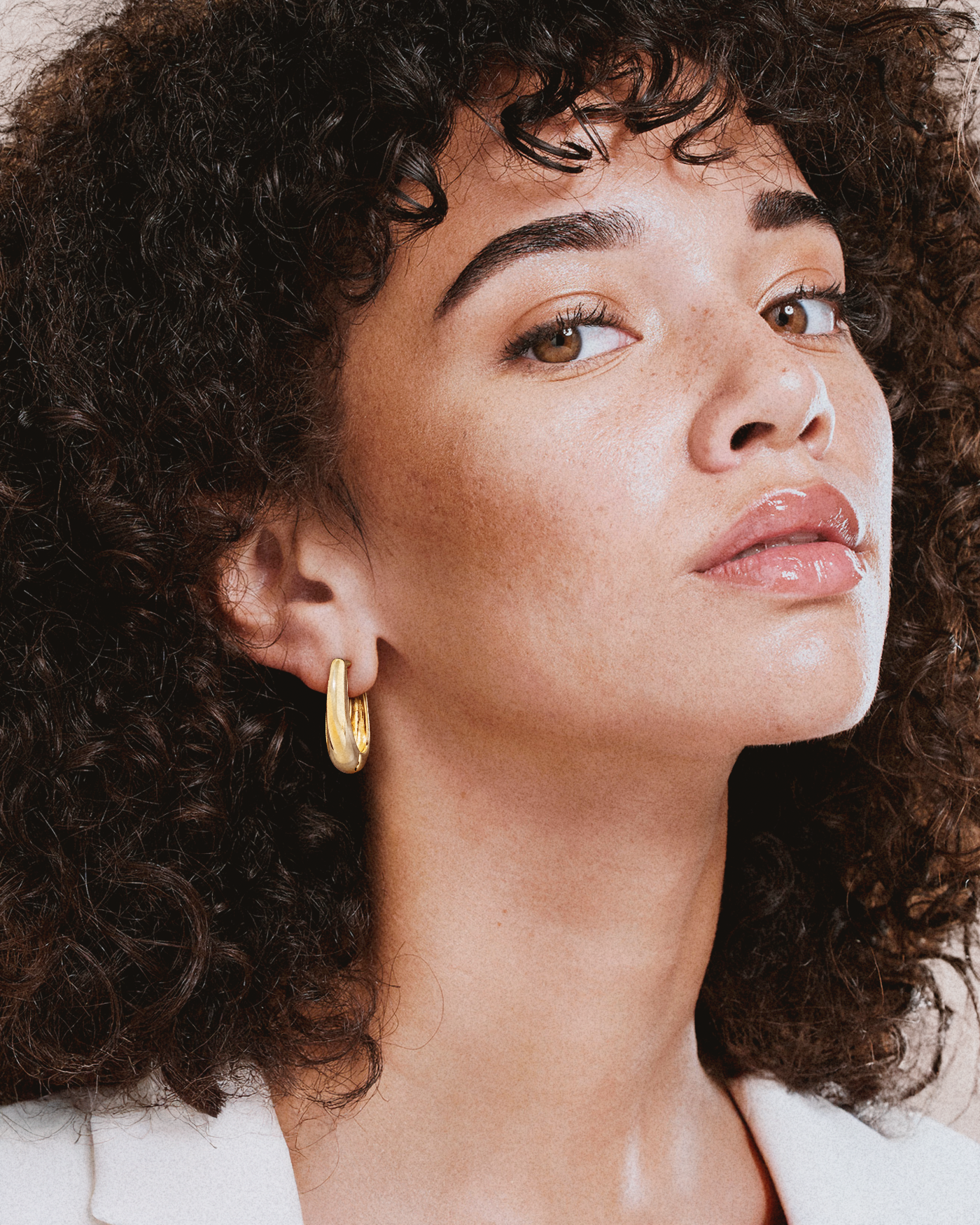 Golden Arc Earrings
