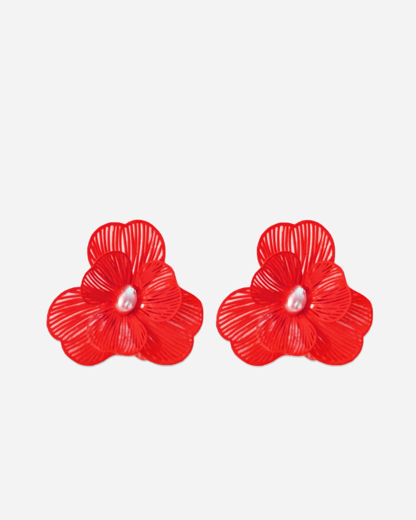 Trim flowers earrings